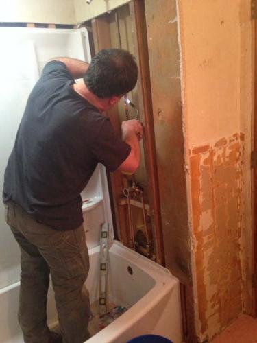 Braendel Services does everything for your custom bathroom...even plumbing installation!