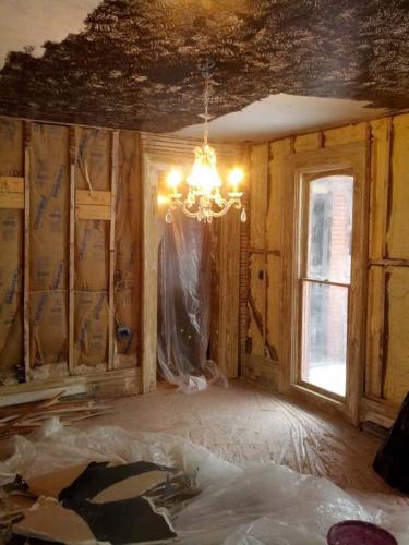 Next up on this renovation, the Braendel team will be working on the ceiling!