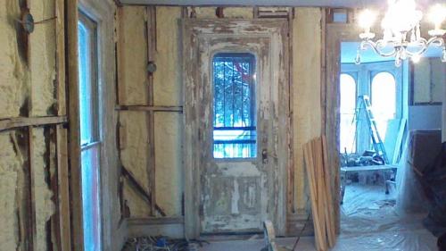 Gutting a property before undertaking a massive renovation project in Erie, PA.